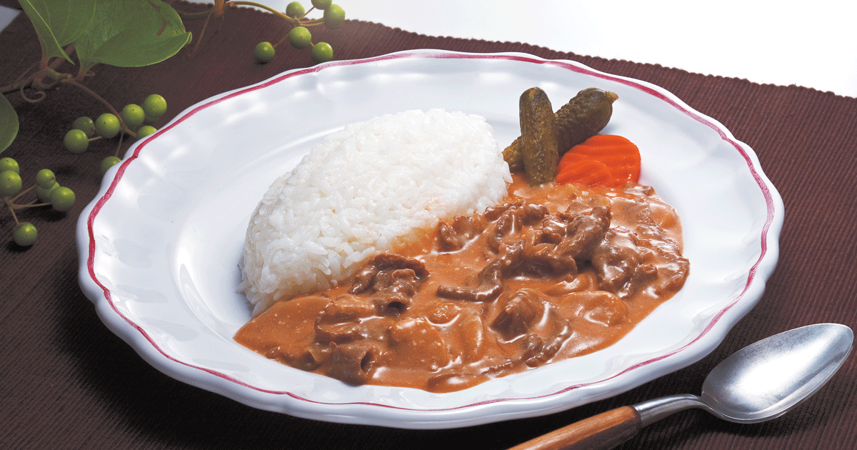 レトロなビーフストロガノフ ミルクレシピ Jミルク